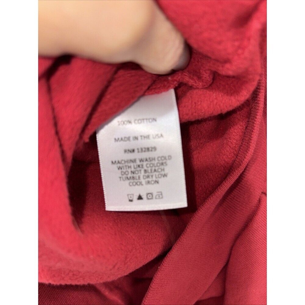 New Revolve RVLV RED SWEATSHIRT  EMBROIDERED RHS MEDIUM NEW WITH TAGS - Picture 7 of 9